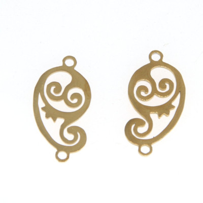 Pepper connector two color variants of surgical steel