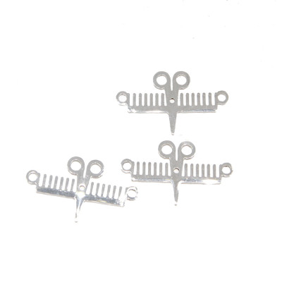 Connector comb and scissors two color variants surgical steel