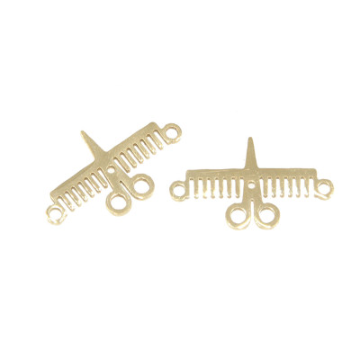 Connector comb and scissors two color variants surgical steel