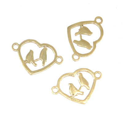 Connectors birds on a twig two color variants of surgical steel