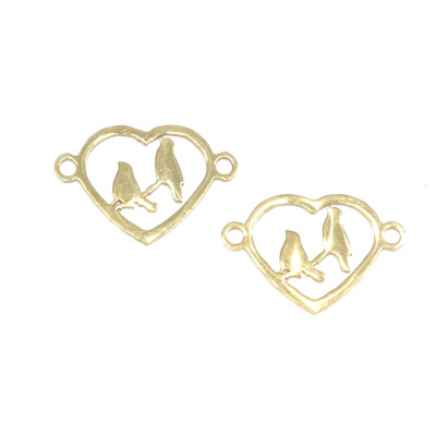 Konektor ptáčci na větvičce dvě barevné varianty chirurgická ocel