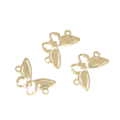 Bow tie connector two color variants of surgical steel