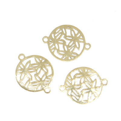 Konektor kruh s kytičkami dvě  barevné varianty chirurgická ocel