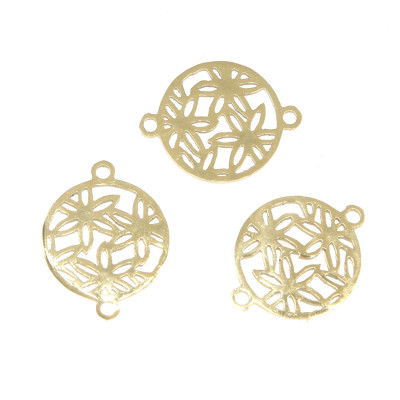 Konektor kruh s kytičkami dvě  barevné varianty chirurgická ocel