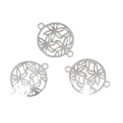 Konektor kruh s kytičkami dvě  barevné varianty chirurgická ocel