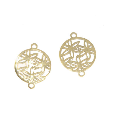 Konektor kruh s kytičkami dvě  barevné varianty chirurgická ocel