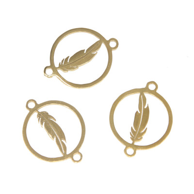 Feather connector two color variants of surgical steel