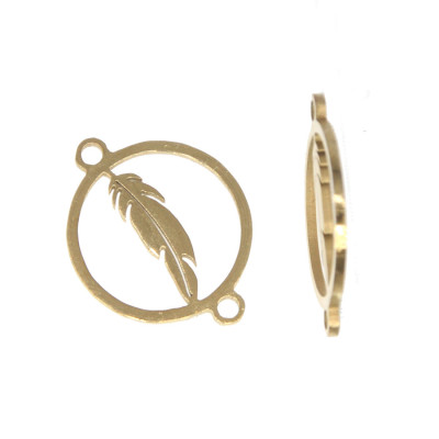 Feather connector two color variants of surgical steel