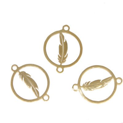 Feather connector two color variants of surgical steel