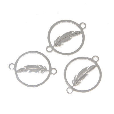 Konektor pírko dvě barevné varianty chirurgická ocel