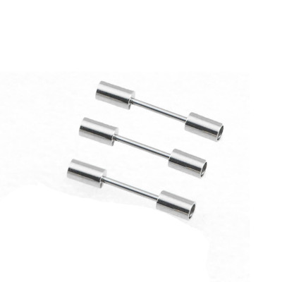 End caps with screw rod span 15mm surgical steel