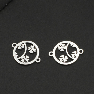 Surgical steel four-leaf clover connector