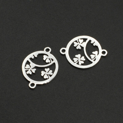 Surgical steel four-leaf clover connector