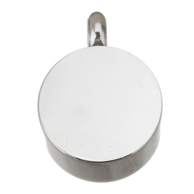 Round bed pendant made of surgical steel 8mm