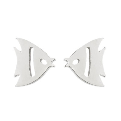 Surgical steel fish earrings