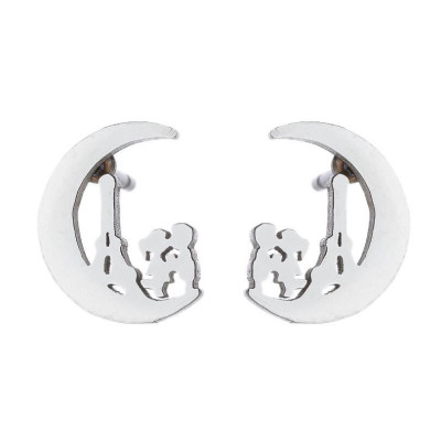 Romantic love surgical steel earrings