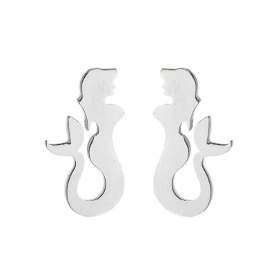 Mermaid earrings surgical steel
