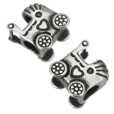 Kočárek se srdíčky