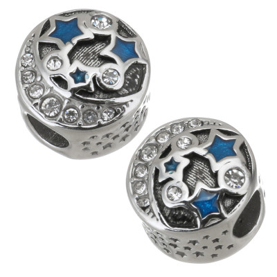 Bead night sky surgical steel