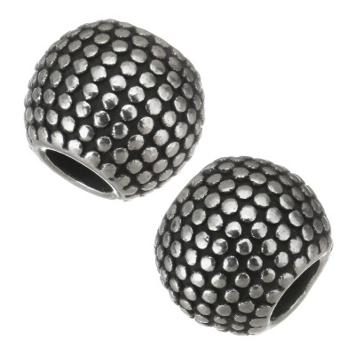 Surgical steel large bead