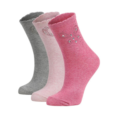 Women's socks with rhinestones