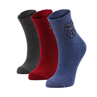 Women's socks with Swarovski stones