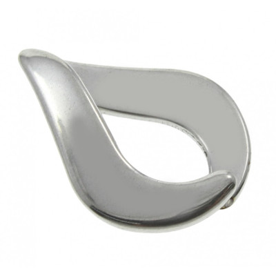 Pendant shaped drop polished from surgical steel