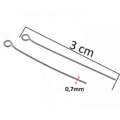 Eyelet, 30mm, surgical steel