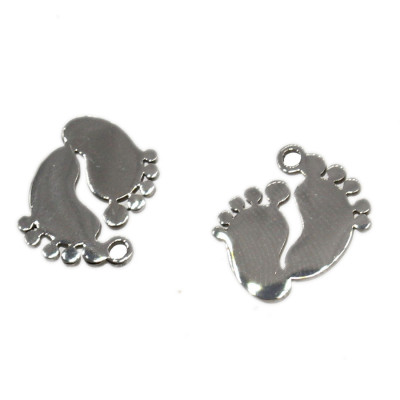 316 stainless steel foot pendant in two color variants