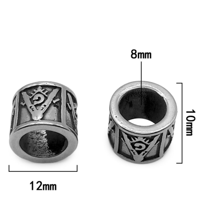 Bead symbols surgical steel