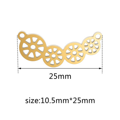 Connector connected wheels surgical steel two color variants