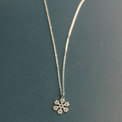 316 Stainless steel snowflake pendant two colors