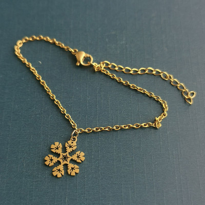 316 Stainless steel snowflake pendant two colors