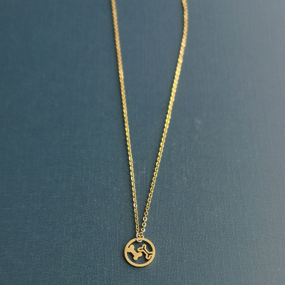 316 Surgical steel pendant with bone two color combinations