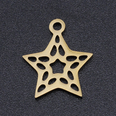 316 stainless steel pendant star two color combinations