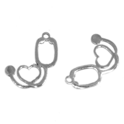 Pendant stethoscope made of surgical steel two color combinations