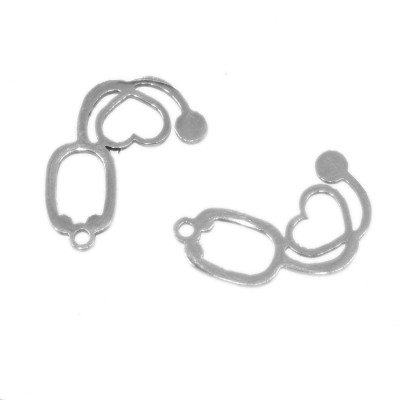 Pendant stethoscope made of surgical steel two color combinations