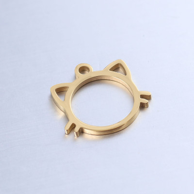 Přívěsek kočka z chirurgické oceli dvě barevné kombinace