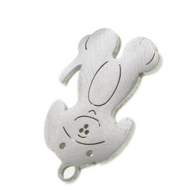 Surgical steel puppy pendant