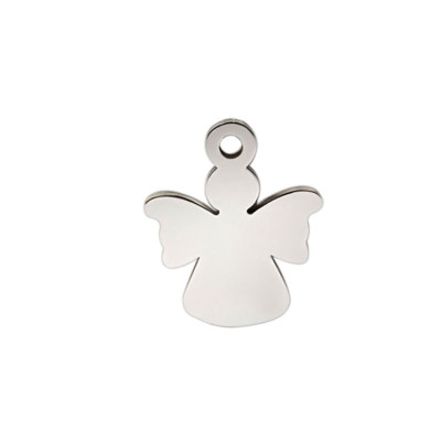 Pendant angel made of surgical steel 5 color combinations