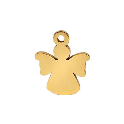 Pendant angel made of surgical steel 5 color combinations