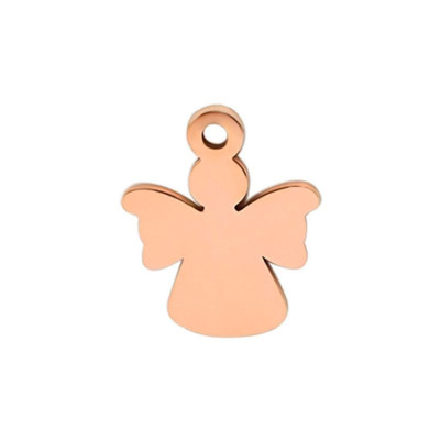 Pendant angel made of surgical steel 5 color combinations