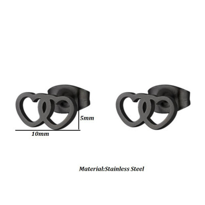 Náušnice srdíčka chirurgická ocel