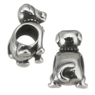 Bead doggy with surgical steel collar