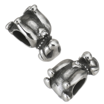 Bead doggy with surgical steel collar