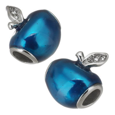 Korálek jablko z chirurgické oceli v mnoha barevných variantách