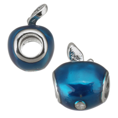 Pink apple bead from surgical steel