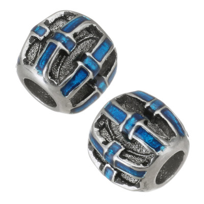 Bead with color grid selection of three surgical steel variants