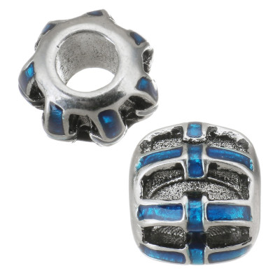Bead with color grid selection of three surgical steel variants