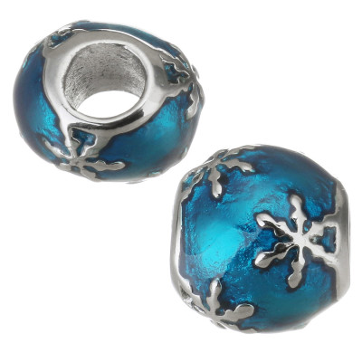 Bead with flake selection of three color surgical steel variants